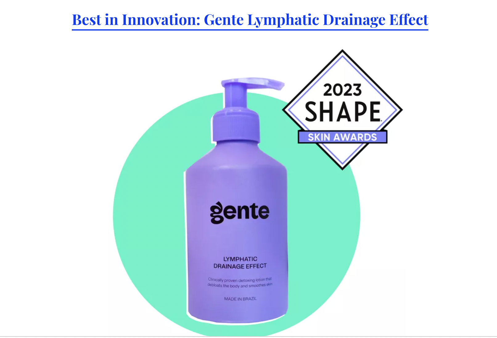 Shape: These Are The 10 Best Body Products,According to Shape Editors & Beauty Experts